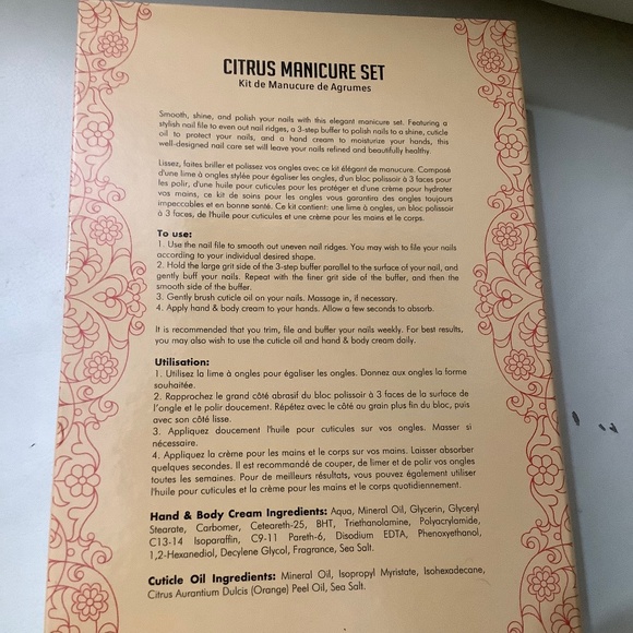 BeautyFrizz Citrus Manicure Set - Picture 3 of 4